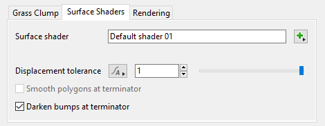 Surface Shaders Tab