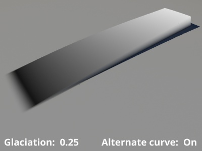 Glaciation = 0.25, Alternate curve enabled.