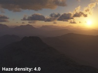 Haze density = 4