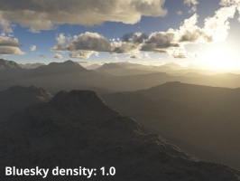 Bluesky density = 1