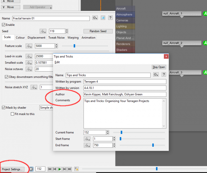 Project Settings dialog pane