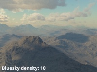 Bluesky density = 10