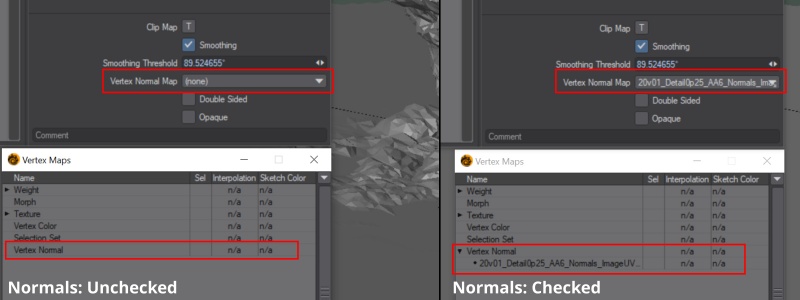 When checked, the terrain normals are saved om the OBJ file and can be read by other 3D software packages.