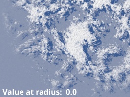 Value at radius = 0