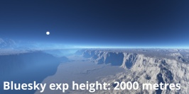 Bluesky exp height = 2000