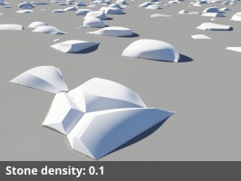 Stone density = 0.1