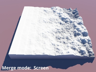 Merge mode = Screen