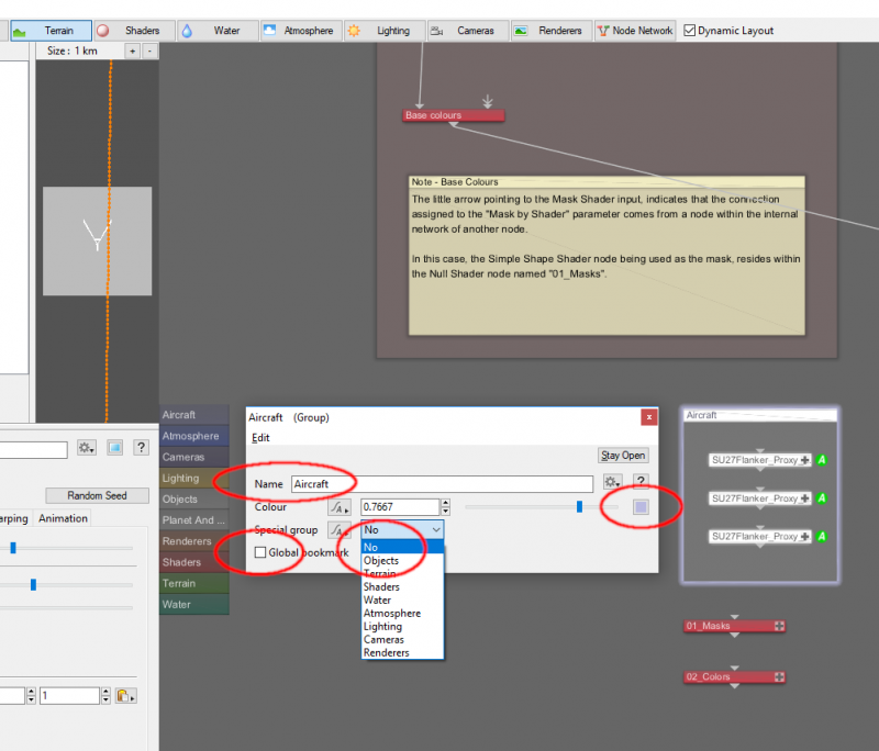 Group node dialog pane