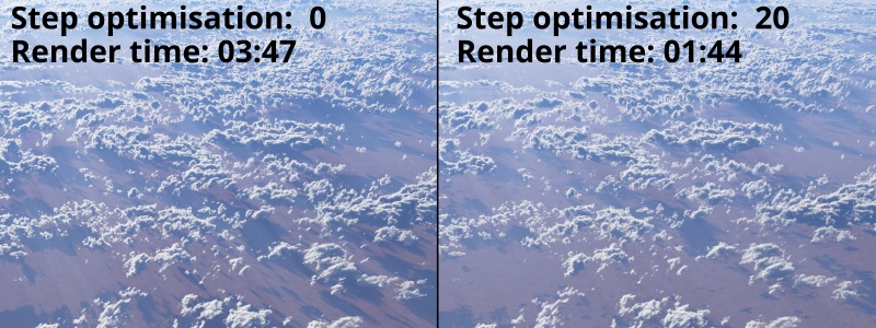 Step optimisation comparision.