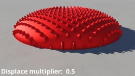 Displacement multiplier = 0.5