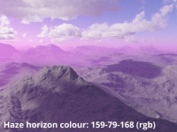 Horizon colour 159,79,168 (rgb)