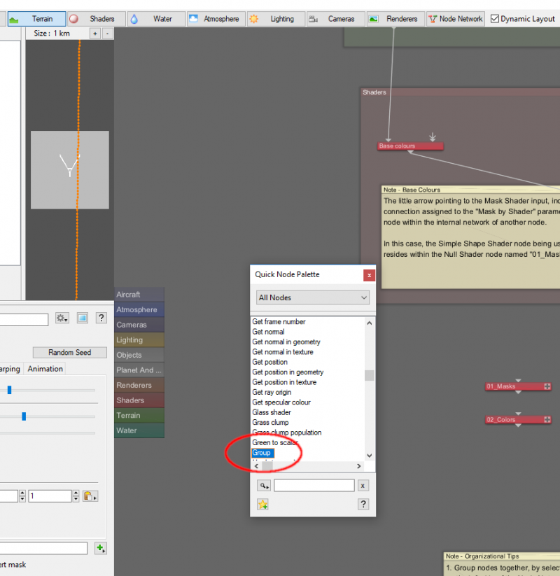 N or Tab key for Quick Node Palette