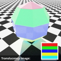 Translucency using image map.