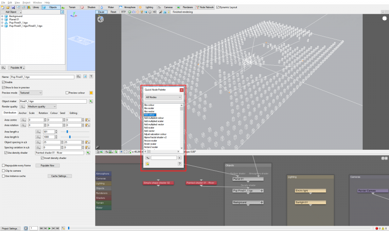 Combine two shaders with the Add colour node.