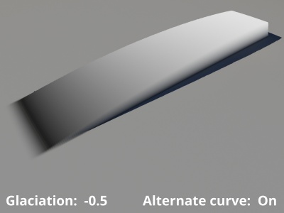 Glaciation = -0.5, Alternate curve enabled.