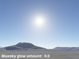 Bluesky glow amount = 0 (default)