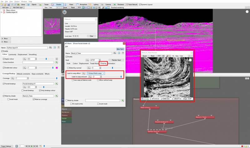 The Power Fractal Warping tab