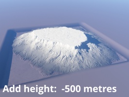 Add height = -500 metres.