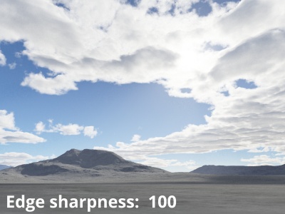 Edge sharpness = 100