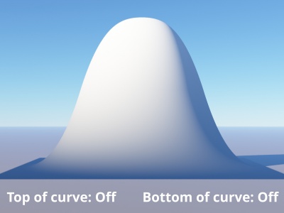 Top and Bottom of curve disabled.