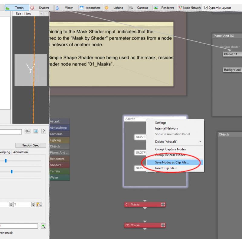 Right-click Save Nodes as Clip File