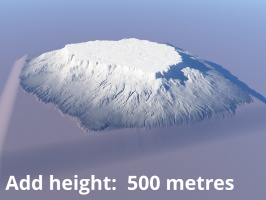 Add height = 500 metres.