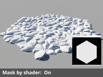 Simple shape shader assigned to Mask by shader.