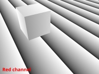 Repeat checked.  The texture coordinates along the X axis are remapped between 0 and 1 in the Red channel.
