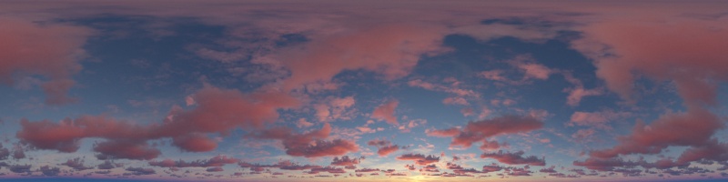 Spherical map pink sunrise