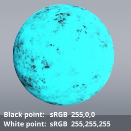 Colour adjust shader Black pint = 255,0,0