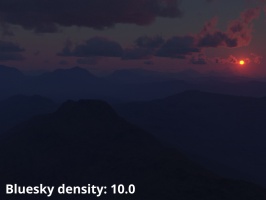 Bluesky density = 10