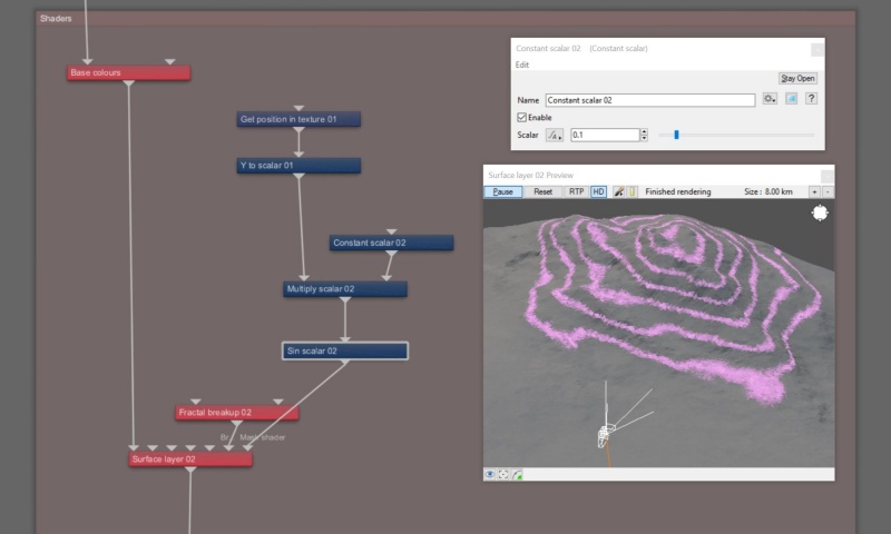 By multiplying the output value of the Y to scalar node, you can change the scale of the rows.