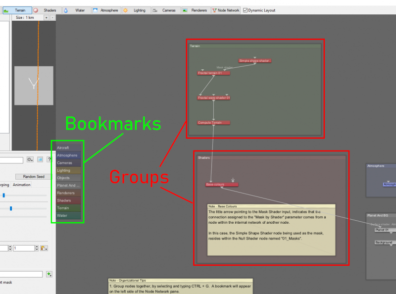 Bookmarks and Groups